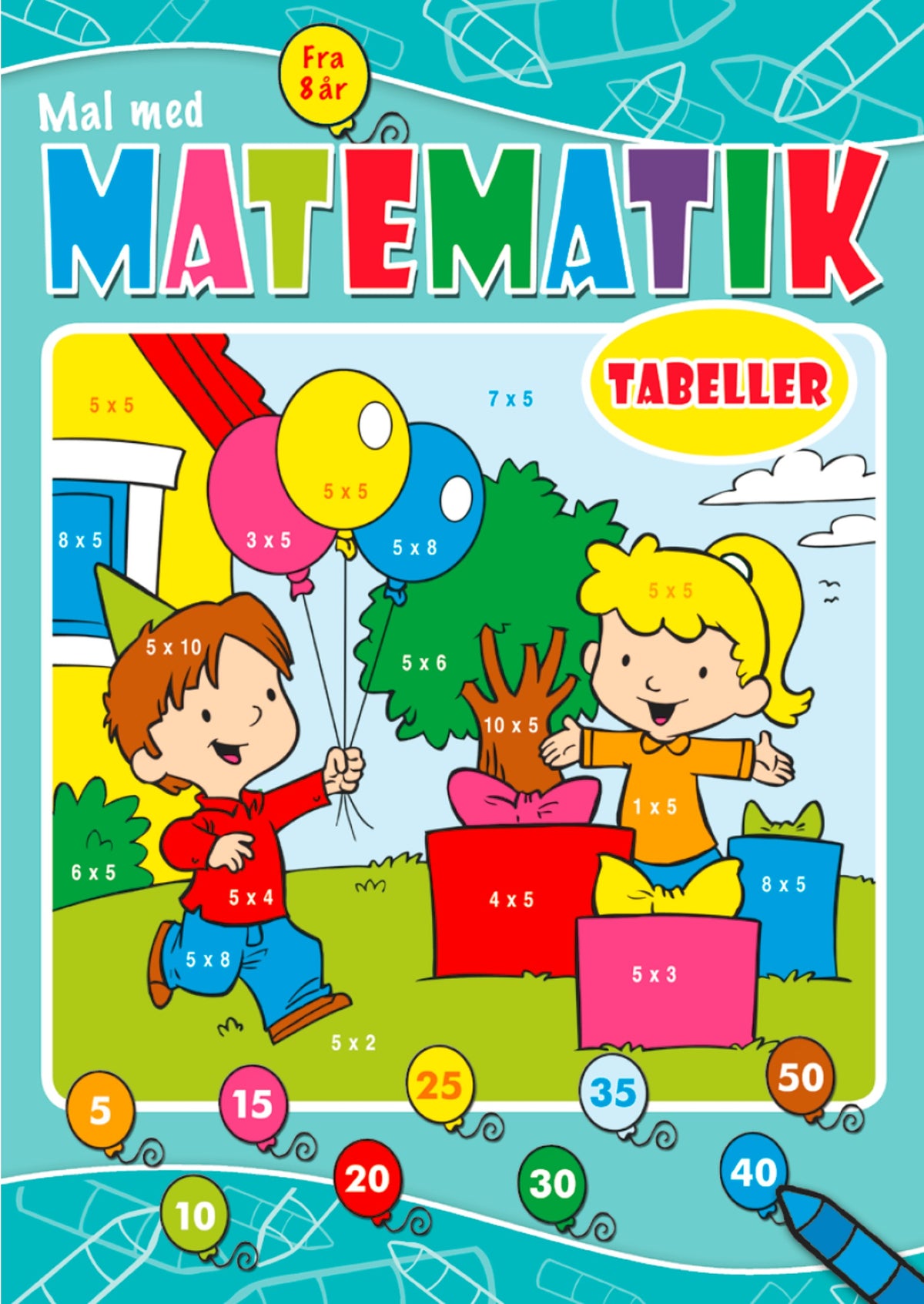 Mal med matematik: Gangetabeller