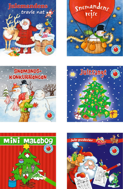 Snip Snap Snude: Julebøger 1-6 (æske med 48 stk. ass. - pris pr. stk. ca. kr. 12,95