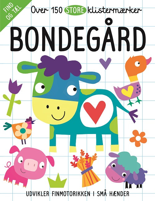 150 store klistermærker - Bondegård