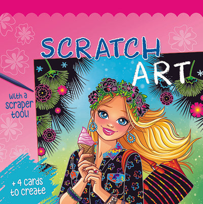 Scratch art - Kridse-Kradse - Sommerpiger - Lyserød