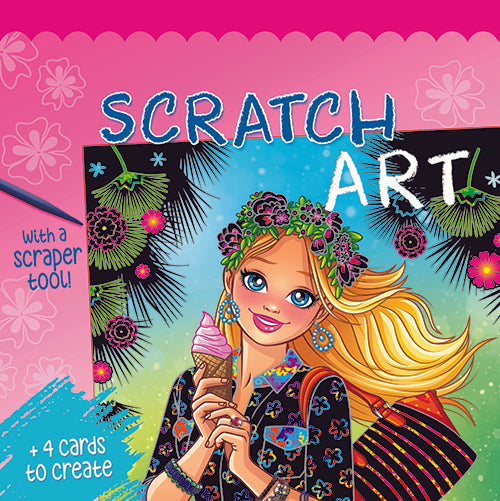 Scratch art - Kridse-Kradse - Sommerpiger - Lyserød