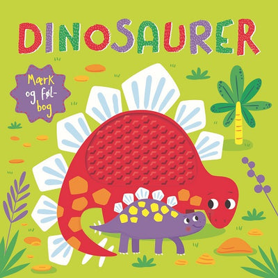 Dinosaurer Mærk og Føl-bog