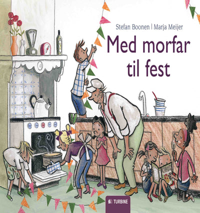 Med morfar til fest