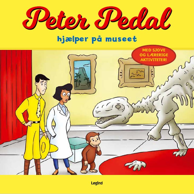 Peter Pedal hjælper på museet