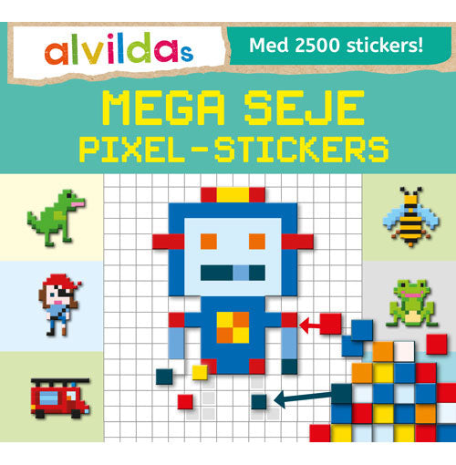 Alvildas mega seje pixel-stickers (sæt á 3 stk. Pris pr. stk 69,95)