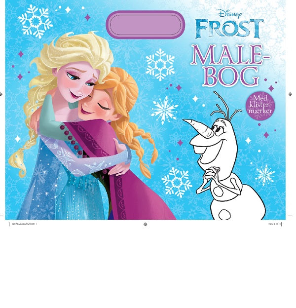 Disney malebog med håndtag Frost