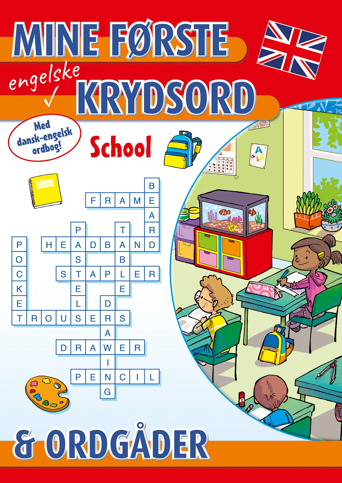 Mine første engelske krydsord og ordgåder: School