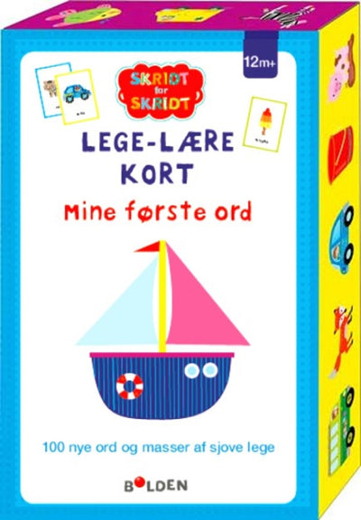 Lege-lære-kort: Mine første ord