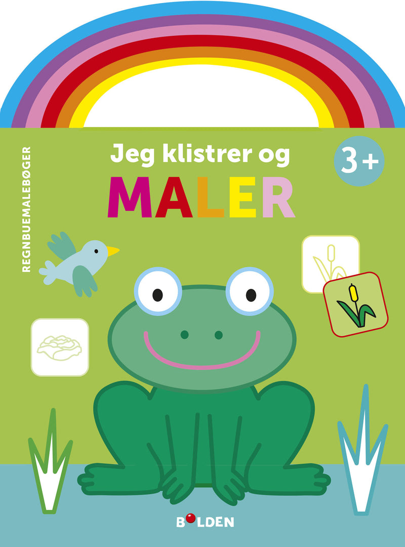 Regnbuemalebog - Jeg klistrer og maler (frø)