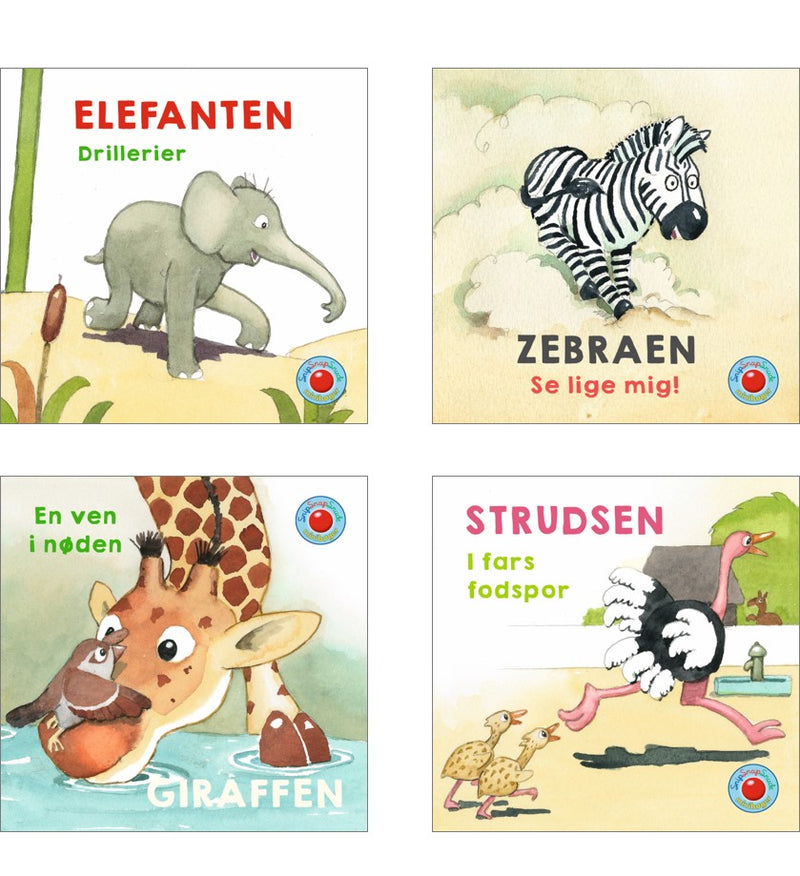 Snip Snap Snude: En dag i Zoo 1-4 (æske med 48 stk. ass. - pris pr. stk. ca. kr. 14,95