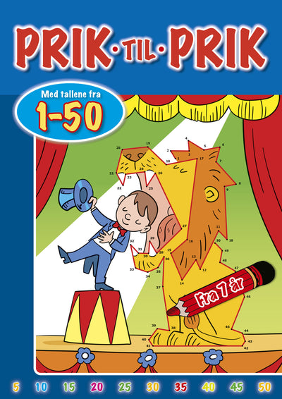 Prik til prik med tallene fra 1-50 (Cirkus)