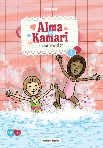 Alma og Kamari i svømmehallen