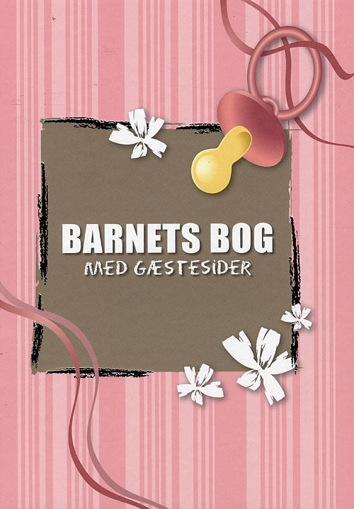 Barnets bog med gæstesider lyserød