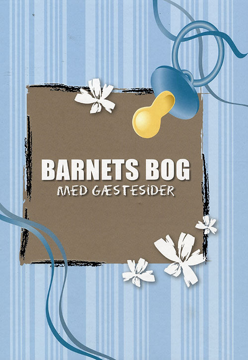 Barnets bog med gæstesider lyseblå