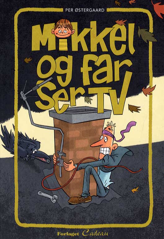 Mikkel og far ser TV