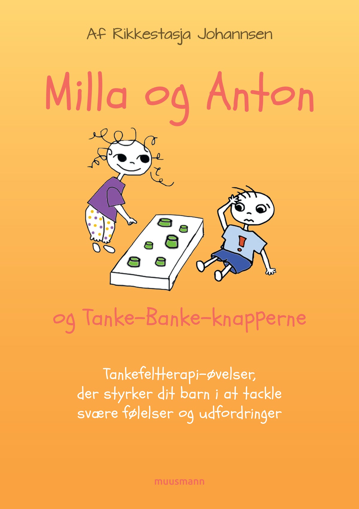 Milla & Anton og TankeBanke-knapperne