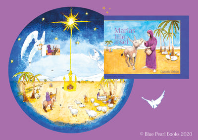 Marias lille æsel (Sæt med bog og lågekalender)